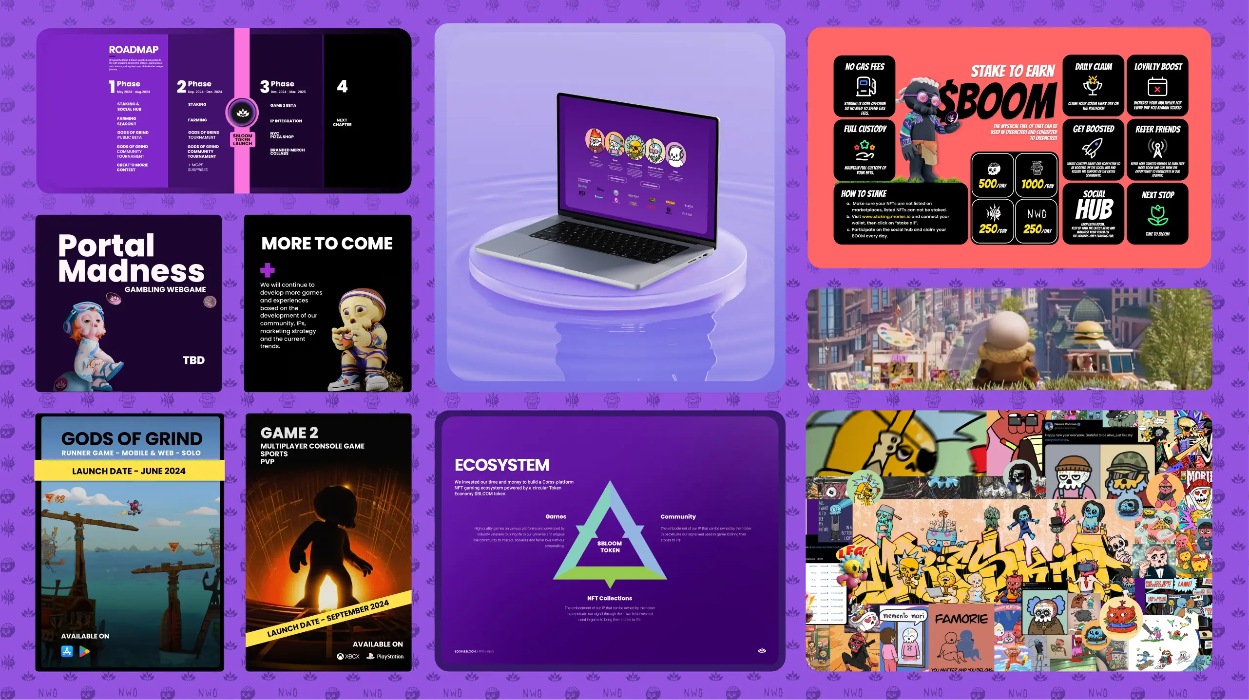 Boom & Bloom — Morries character & brand design, image 4 by David Herbrechter