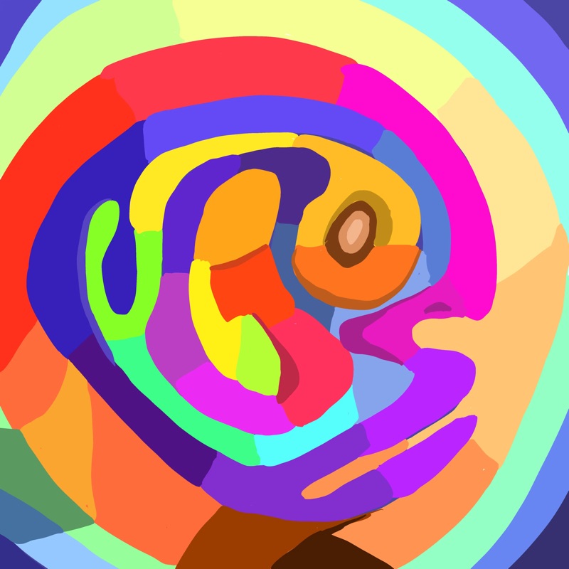 Abstract Herb 22 — daily side-profile character study by David Herbrechter