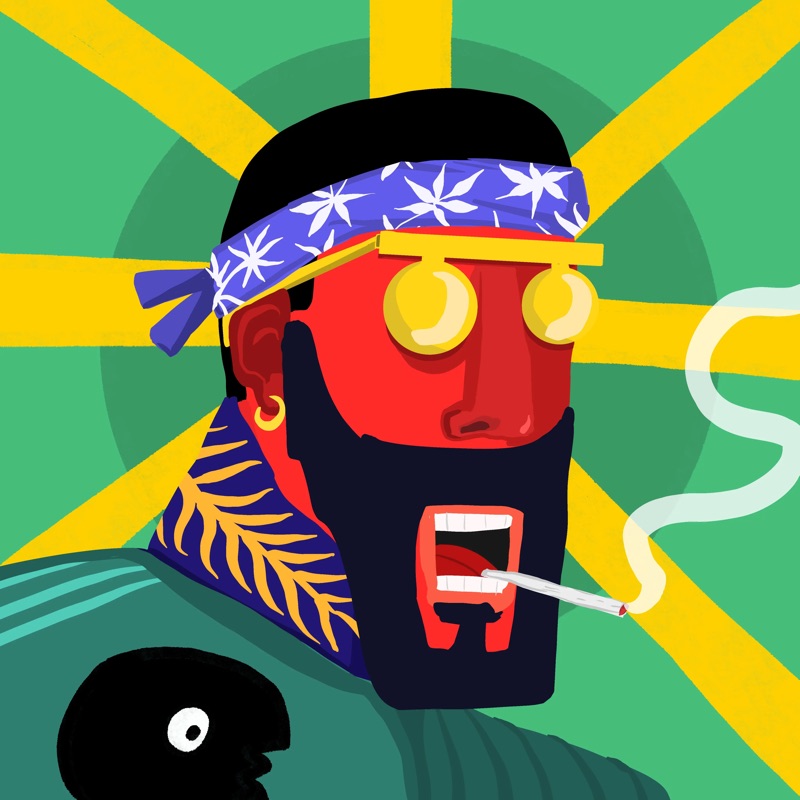 Abstract Herb 24 — daily side-profile character study by David Herbrechter