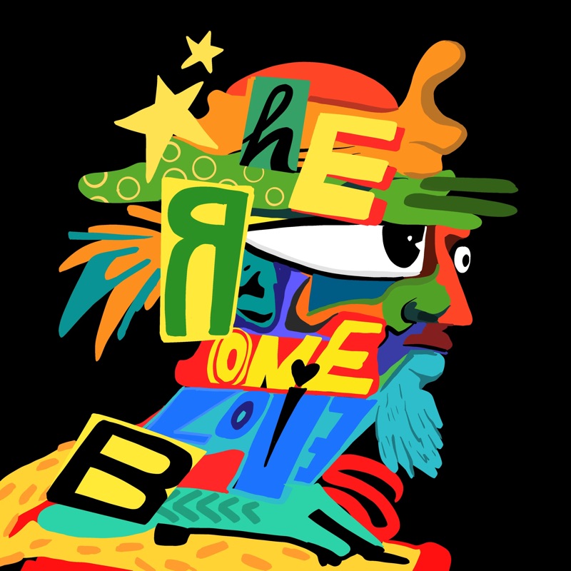 Abstract Herb 27 — daily side-profile character study by David Herbrechter