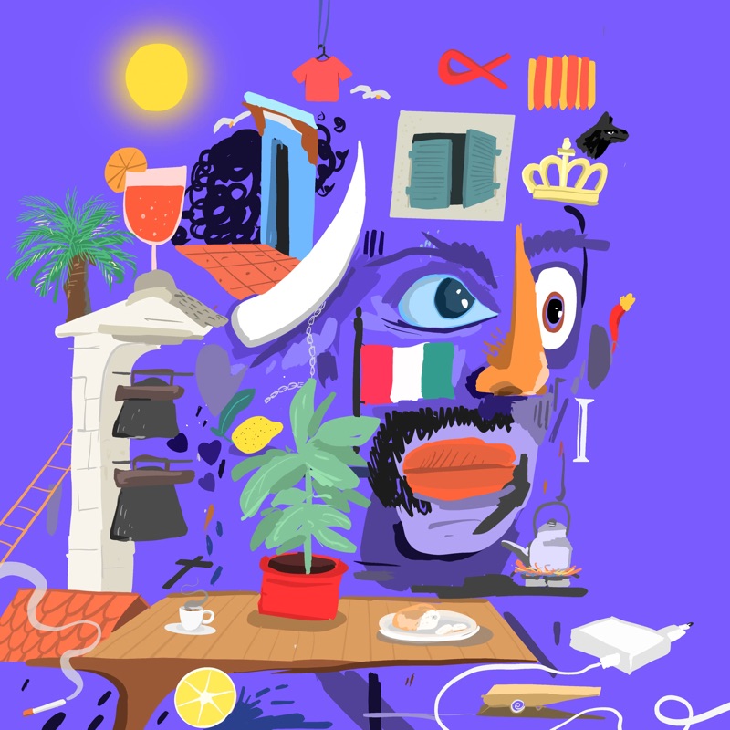 Abstract Herb 35 — daily side-profile character study by David Herbrechter