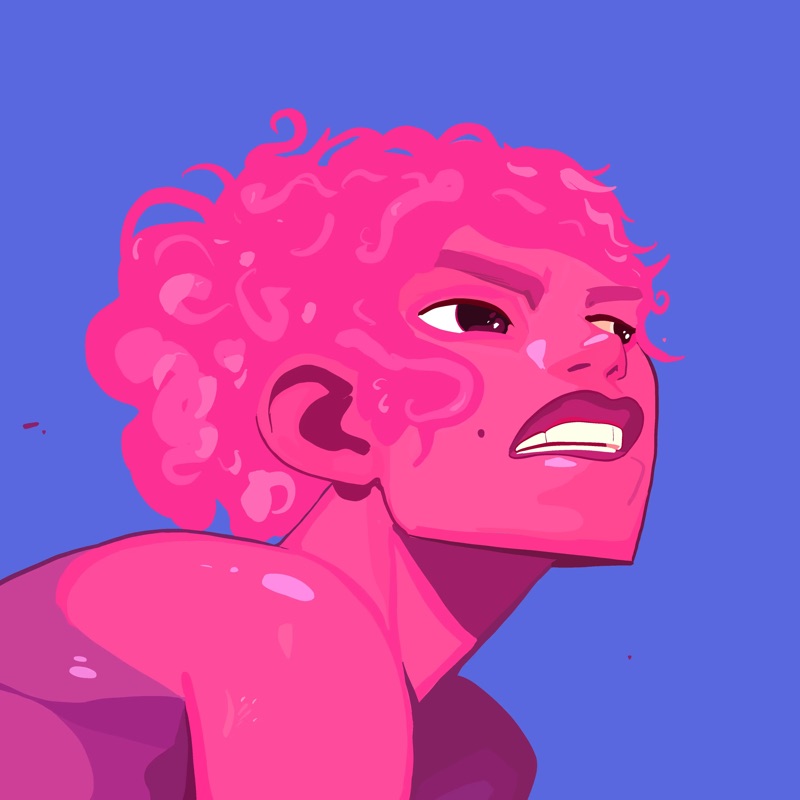 Abstract Herb 36 — daily side-profile character study by David Herbrechter