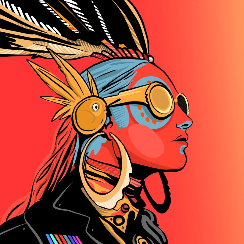 Abstract Herb 4 — daily side-profile character study by David Herbrechter