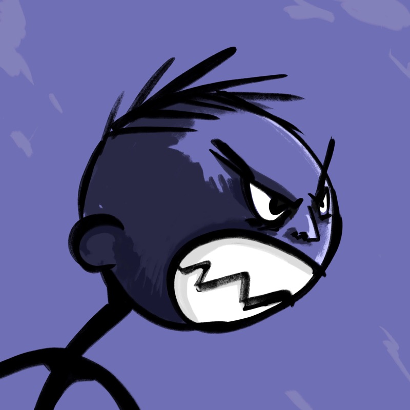 Abstract Herb 58 — daily side-profile character study by David Herbrechter