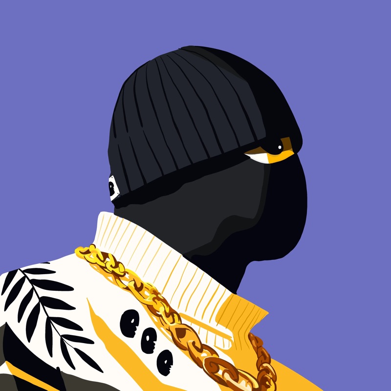 Abstract Herb 66 — daily side-profile character study by David Herbrechter