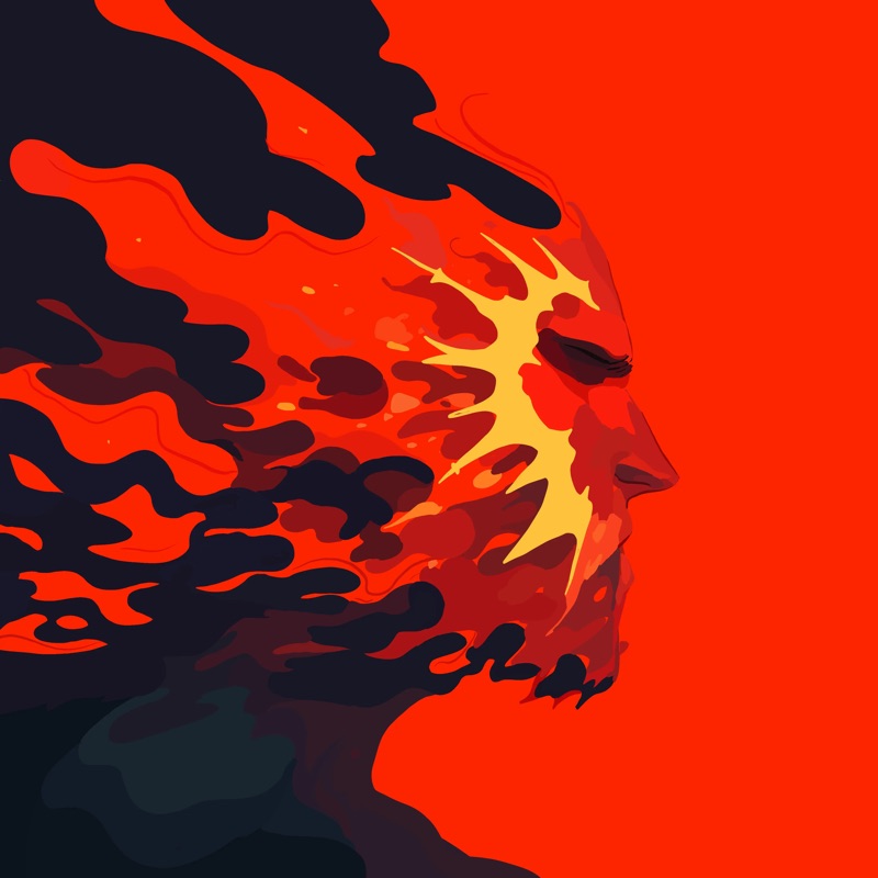 Abstract Herb 70 — daily side-profile character study by David Herbrechter