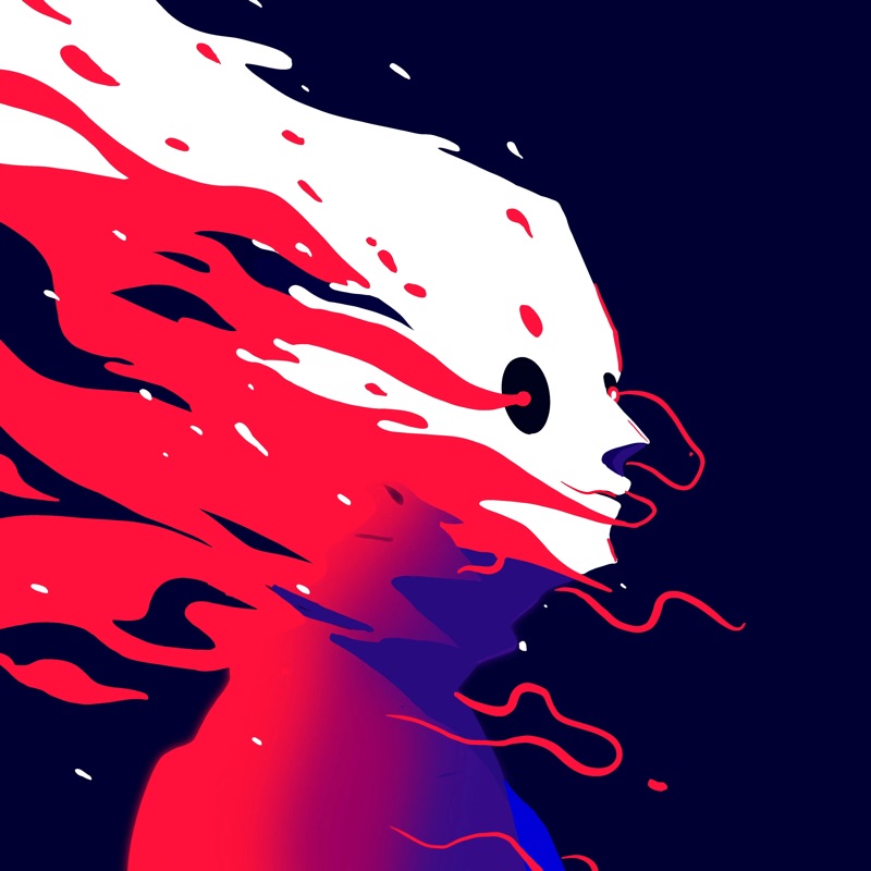 Abstract Herb 76 — daily side-profile character study by David Herbrechter