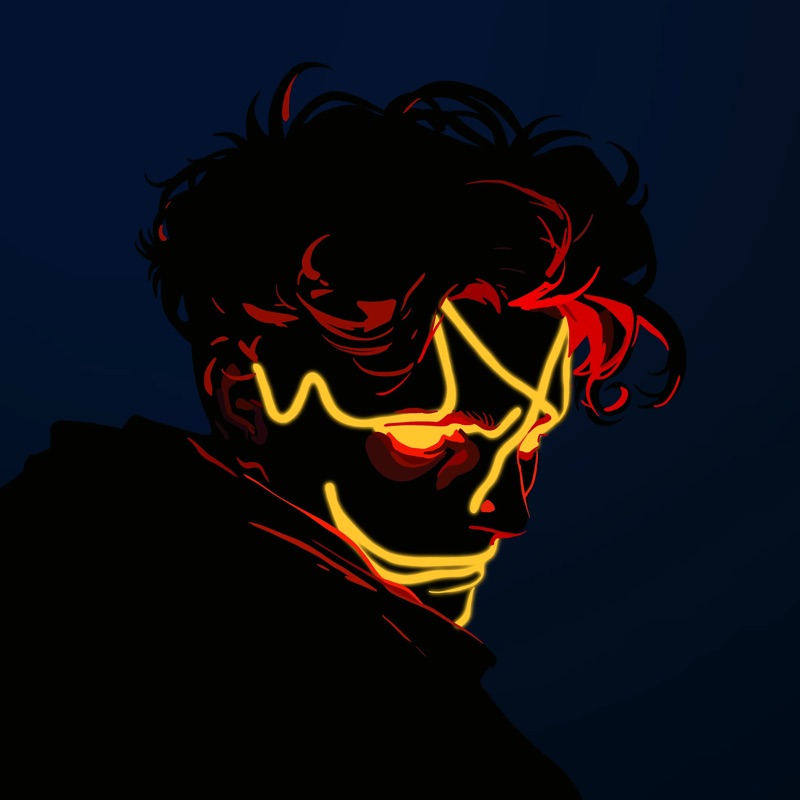 Abstract Herb 87 — daily side-profile character study by David Herbrechter