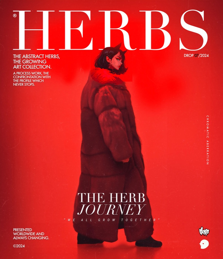 Abstract Herbs poster 3 — print design by David Herbrechter
