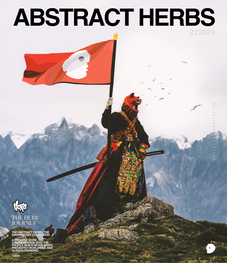 Abstract Herbs poster 3 — print design by David Herbrechter